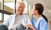 nurse talking with elderly